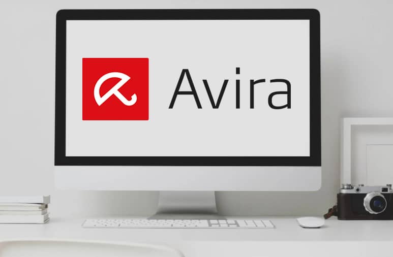avira logo on computer screen