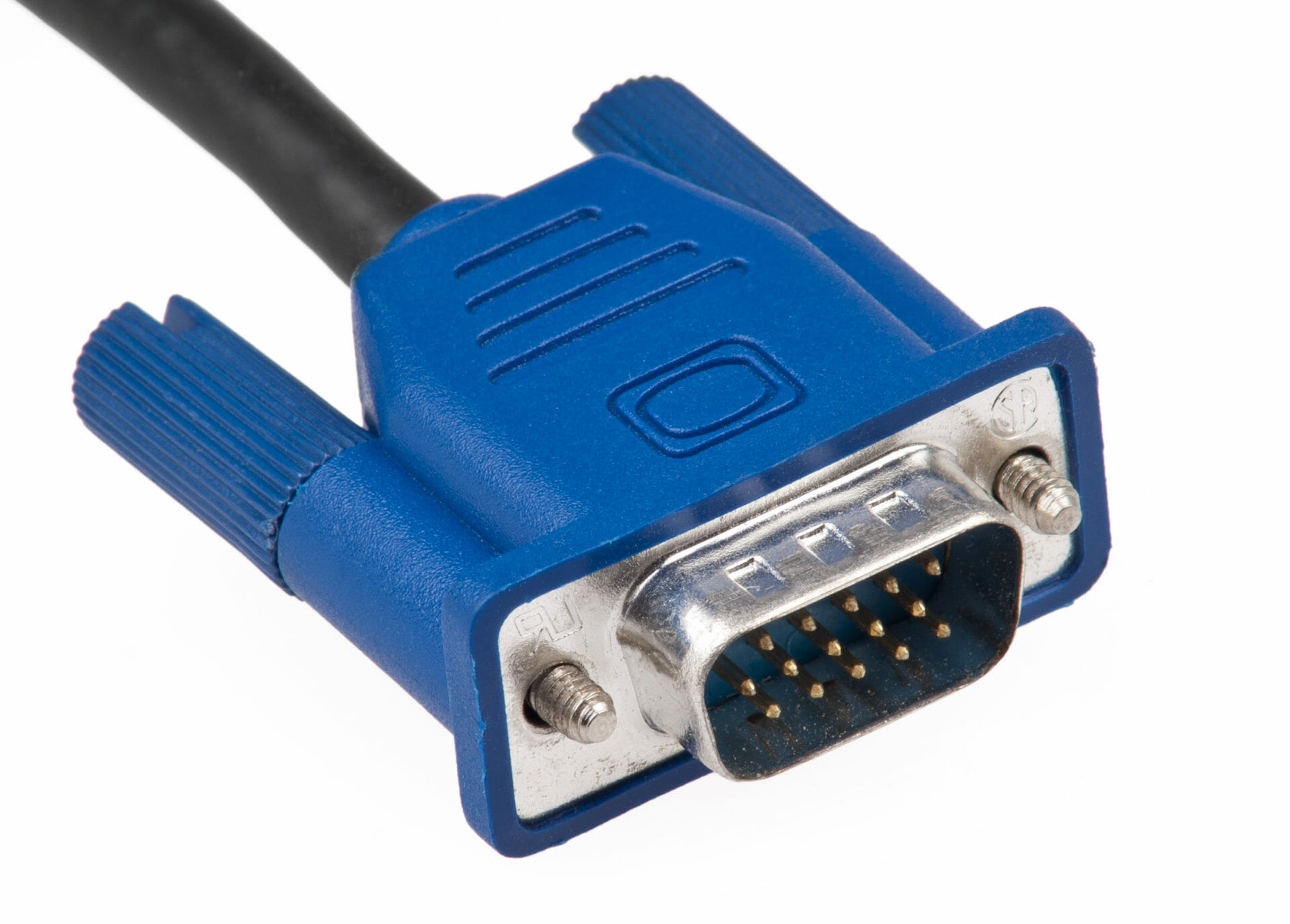 Blue vga cable