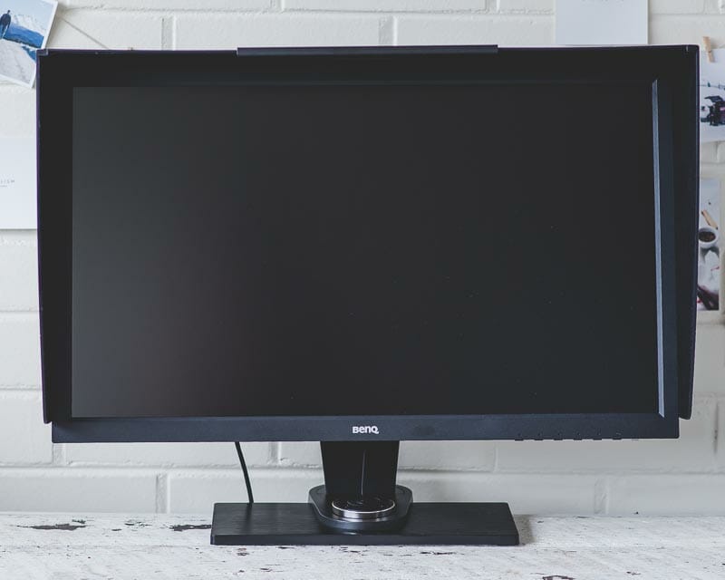 BenQ monitor on a table