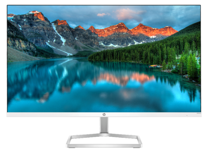 HP monitor with a lake
