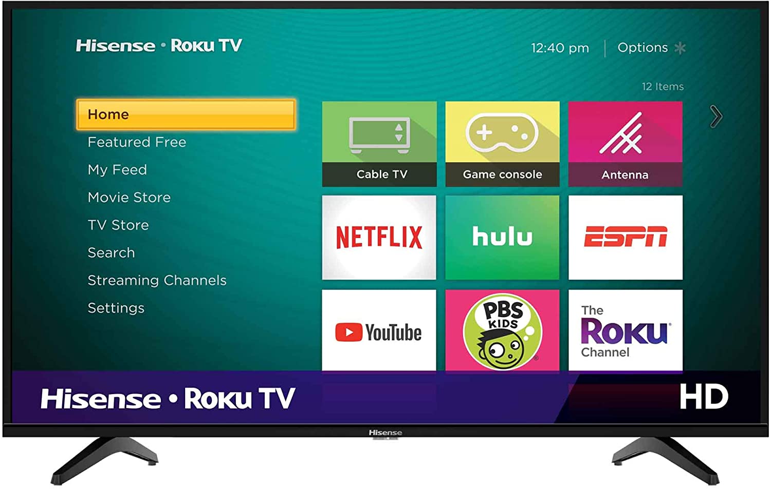 Hisense 40-Inch Class H4 Series LED Roku Smart TV with Alexa Compatibility